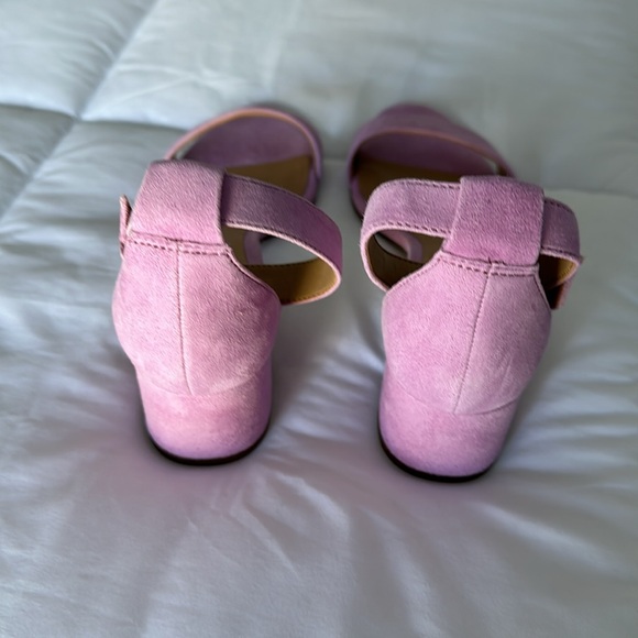 Banana Republic Lilac Suede Block Heeled Sandal - Picture 4 of 10